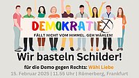 Wir basteln Demonstrationsschilder